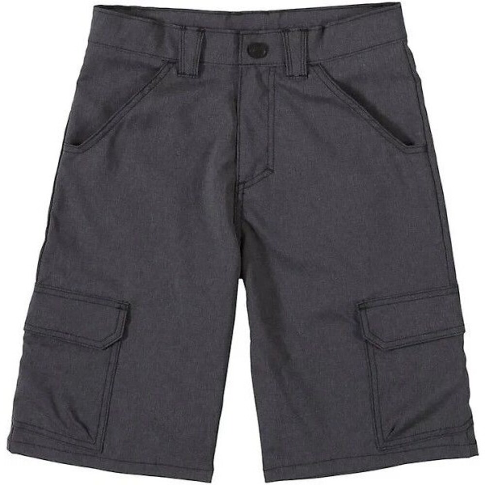 Wrangler Boys' Outdoor Cargo Shorts 10 Regular Dark Charcoal Heather Gray
